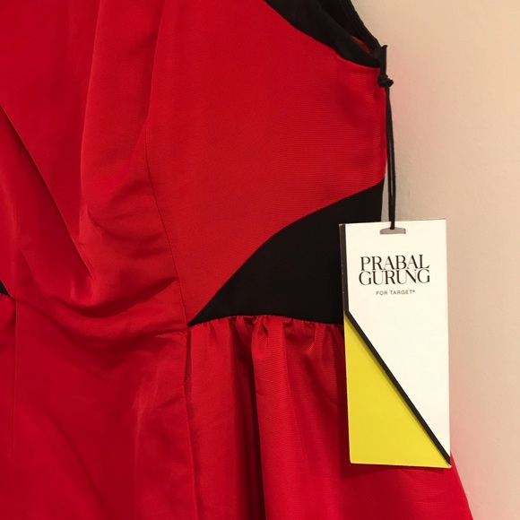 Pranav Gurung for Target red dress w/ pockets XXO - Picture 3 of 7